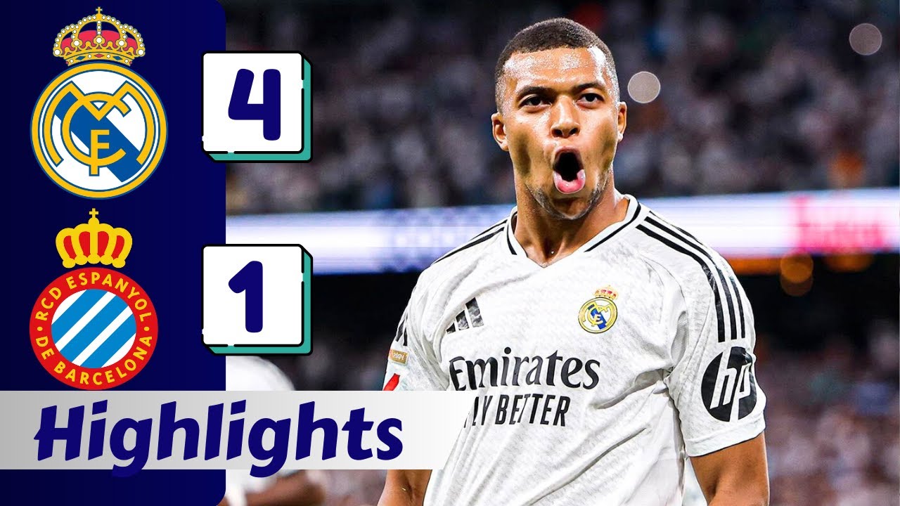 Real Madrid Hajar Espanyol 4-1: Dominasi Los Blancos di La Liga